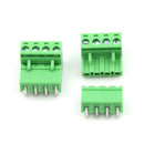 20pcs 5.08mm Pitch 4Pin Plug-in Screw PCB Terminal Block Connector FT