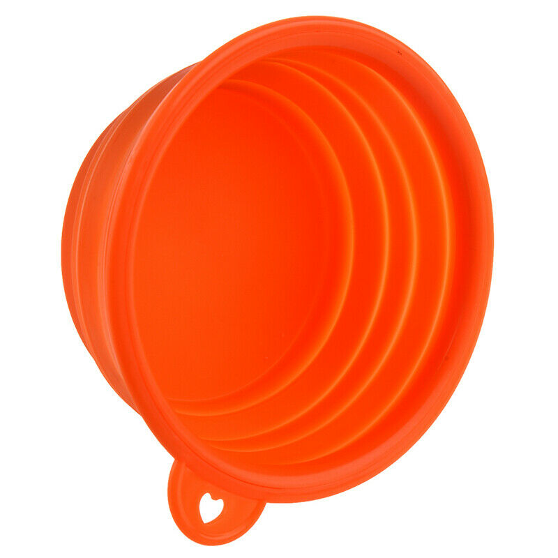 Portable Folding Silicone Dog Cat Travel Feeding Food Feeder Pet Bowl
