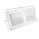 115x231mm/4.5x9.1inch Rectangular Louvered Air Vent Grill Ventilation Grille for