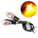2Pcs Motorcycle Turn Signal LED Light Indicator Blinker Handle BarEndHandlebarBA