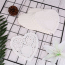100pcs 5.5" Scrapbooking Hollowed Lace napkins doyleys placemat decoupage papM&E