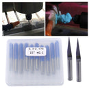 10pcs 15 Degree 0.1mm Tungsten Steel V-Shape PCB Engraving Bit CNC Router Tools