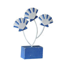 Handcrafted Wooden Nautical Shells Ornament Home Office Desktop Decor Navy