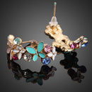 1 Pair New Fashion Women Lady Elegant Crystal Rhinestone Ear Stud Earrings