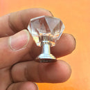 Diamond Crystal Glass Alloy Door Drawer Cabinet Wardrobe Pull Handle Knob DropLJ