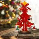 Wooden DIY Christmas Tree Desktop Ornament Hanging Pendant Home Decoration