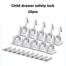 10pcs Baby Security Hand Protector Plastic Safety Drawer Door Cabinet Lock A