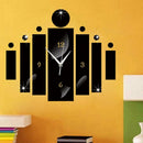 New Acrylic Technology Digital Wall Clock Mirror Living Room Quiet Clock