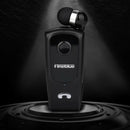 Bluetooth Headset Clip Earphone Sport Universal Earpiece Handsfree Black