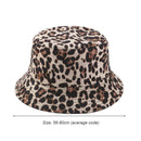 Fashion Leopard Print Bucket Hat Fisherman Outdoor Travel Unisex Sun Cap