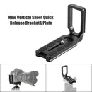 Universal Aluminum Alloy Quick Release L Plate Bracket Grip for DSLR Camera