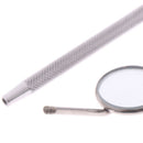 Stainless Steel Makeup Mirror Checking Eyelash Extension Dental Oral Mirror To3C