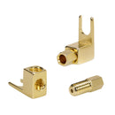 8 pcs total Hi-end Banana to Spade Adapter Plug/Speaker Cable Connector [Wy