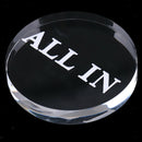 Clear Acrylic Casino Party Game Dealer Button ALL IN Button Zhuang Button for