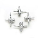 4Pcs 4 Way Car Bike Tyre Valve Repair Tool Tire Stem Core Remover Installer BX