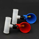 10pcs/set 3/4" PVC  Tee Fittings Joints for Treaded Chicken Nipples