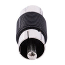 Straight AV RCA Male to Male Connectors Couplers Adapters 6 Pcs W5V6