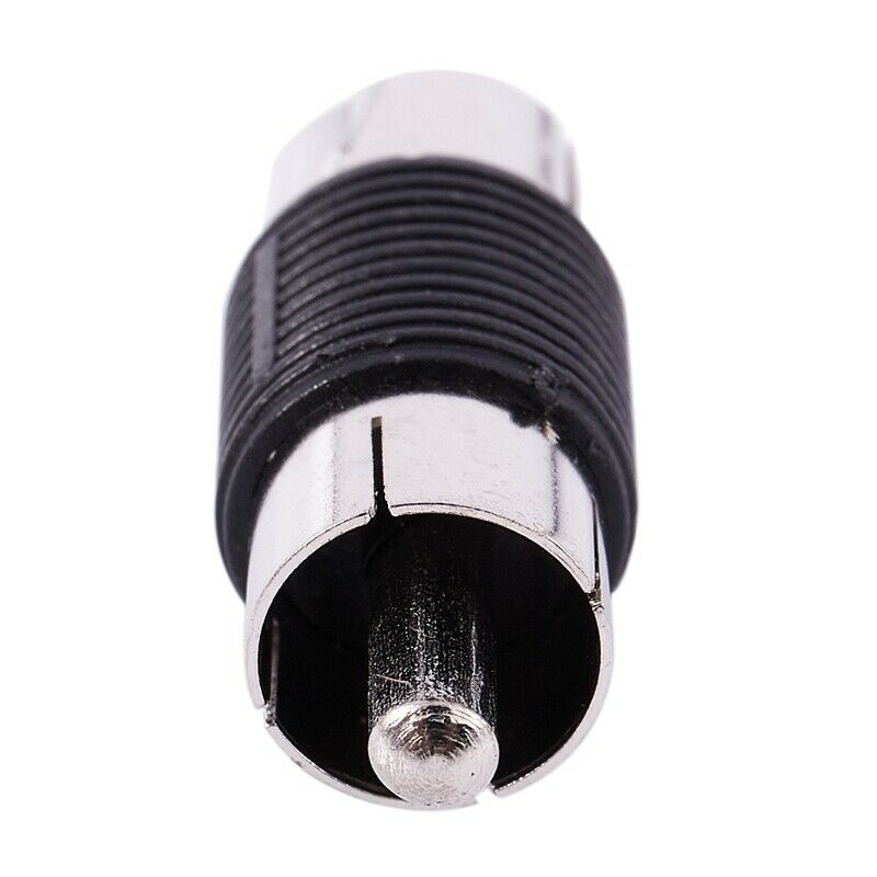 Straight AV RCA Male to Male Connectors Couplers Adapters 6 Pcs W5V6
