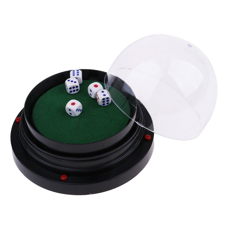Dice Cup Electrical Dice Cup with 5 Dices 2 x AA Battery Powered for RPG MTG