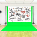 Happy Valentines Day Background Cloth Photography Photographic Backdrop A