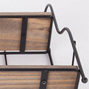 Cute Design Double Tier Iron Shelf Kitchen Tools Holder Living Room Bedroom