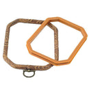 2 Packs Embroidery Hoops Cross Stitch Embroidery Octagon Set for Handy Art