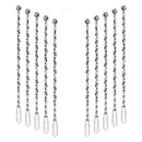 Cocktail Stirrers Set of 10 Stainless Steel Bar Mixing Spoon Cocktail Mixin