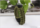 3 in1 Survival Paracord Rope Bracelet Compass Buckle Whistle Kits Useful  LJ