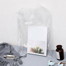 1Pc Plastic Pvc Shopping Bag Totes Transparent Pu Clear Holographic Handbag X8T5