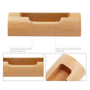 Single Pocket Landscape Business Card Holder, Wooden Personalized Business
