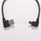 Hot USB 2.0 OTG Male to 90 Degree Angled Micro USB Male Cable Cord Adapter JR