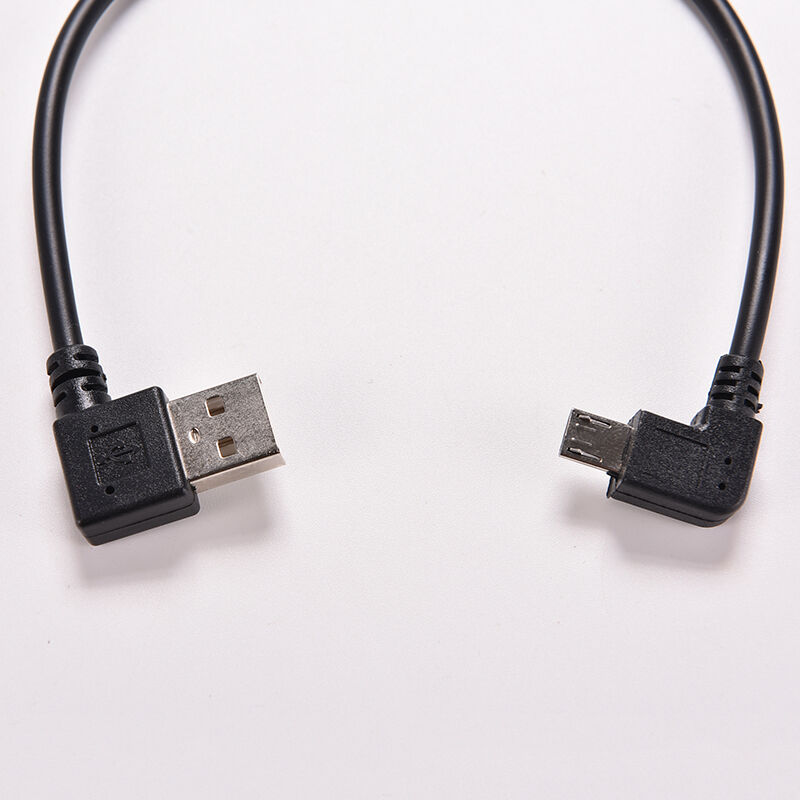Hot USB 2.0 OTG Male to 90 Degree Angled Micro USB Male Cable Cord Adapter JR