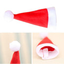 Christmas Hat and Knif Set Xmas Gifts Knit Non-woven Cap Ornaments