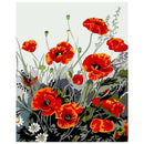 Flower Digital Painting Diy Painting By Numbers Kits Paint on Canvas Hand P L8X9