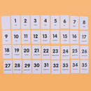 36pcs/Set Numbers Flash Cards Toddler
