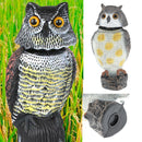 Realistic Owl Decoy Weed Pest Control Pigeon Scarer Garden Repeller C
