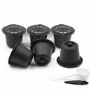 i cafilas 6 Reusable Nespresso Capsules Refillable Coffee Capsule Filter Co