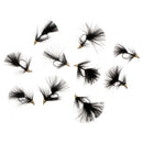 10pcs 3.7cm Wooly Bugger Flies Black Sinking Wet Bass Trout Fishing Flies