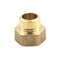 1/2PT Male to 3/4PT Female Thread Brass Hose Pipe Hex Bushing Reducer Fittin lj