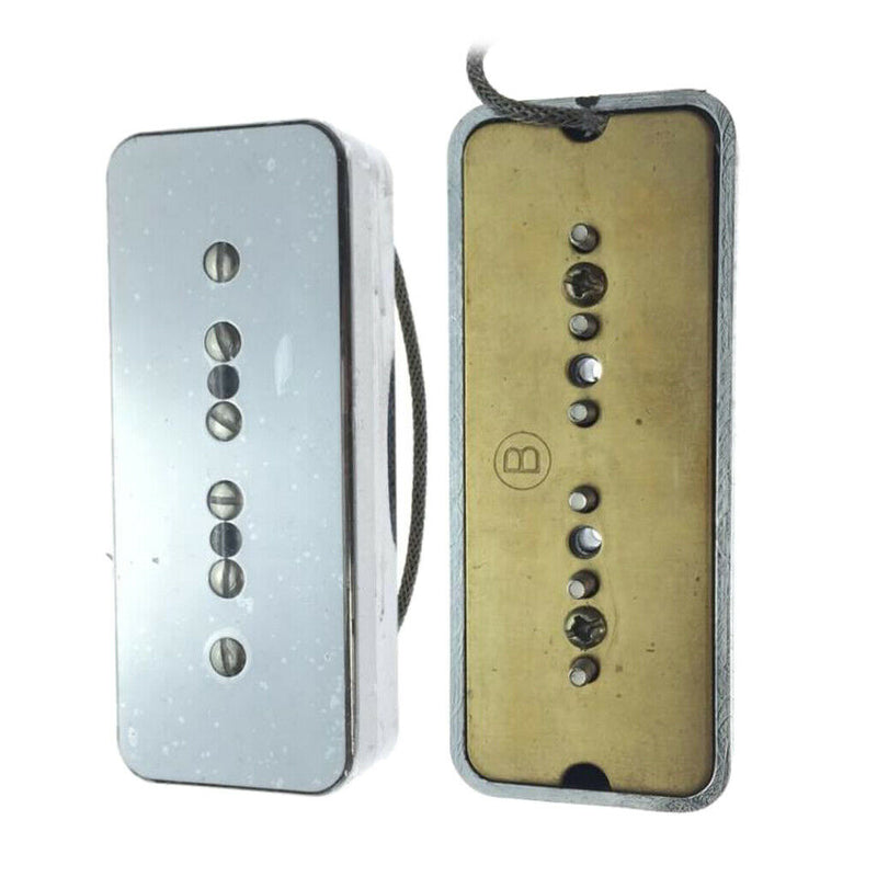 1 Set P90 Soapbar Single Coil Pickup Bridge Neck for 6 Strings Electric Guitar