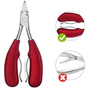 Double Spring Soft Rubber Handle Fingernail&Toenail Cuticle Nipper Trimming