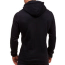 Men Fashion Hip Hop Pocket Zip Up Hooded Sweatshirt Casual Solid Long Sleev R5I6