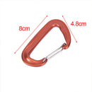 7075 Aluminum Climbing Buckle 12KN Hammock Safety Balance Carabiner Clasp- BX