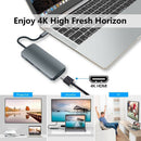 7 in 1 USB 3.1 Type C HUB Converter 4K HDMI 3x USB 3.0 SD TF 87W PD Adapter