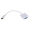 1Pcs HDMI to VGA converter adapter HD 1080P WhiteEBJC&j