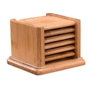 Bamboo Drink Coaster Home Office Mugs Coater Mat & Holder Square 9x8.6x7cm