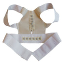 White Comfortable Adjustable Magnetic Posture Support Corrector Body's Back