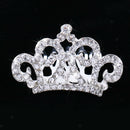 Princess Crystal Crown Mini Hair Comb Tiara for Wedding Bridal Headpiece