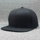 Unisex Men's Hip-Hop adjustable Snapback Hats Baseball Cap Black