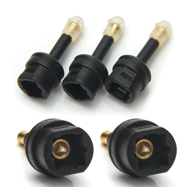 Toslink Optical Female To 3.5mm Male Mini Toslink Plug PDIF Adaptor Connector 3C